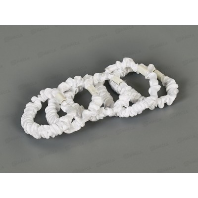 Резинка д/волос шелк белая №2024 (уп 5шт)