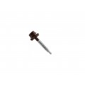 Саморез кровельный RAL8017 5,5*19 (250шт) Шок-кор., Zitar  *16