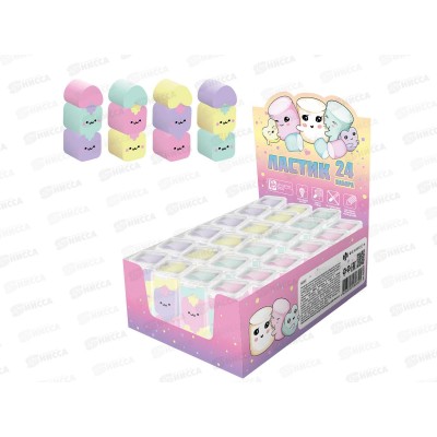 Ластик ФЕН набор 3шт. Маршмэллоу. ассорти 64852 *24 Ластик ФЕН набор 3шт. Маршмэллоу. ассорти 64852 *24