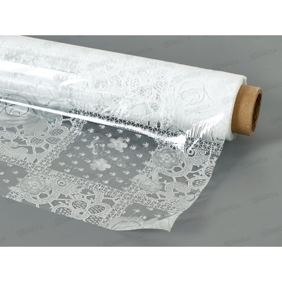 Клеенка прозрачная MIRAGE Н200 1,37м*010мм*25м с печатью Клеенка прозрачная MIRAGE Н200 1,37м*010мм*25м с печатью