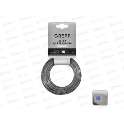 Леска для триммера GREPP усиленная армированная 1,6мм*15м 105-1015-16 *300