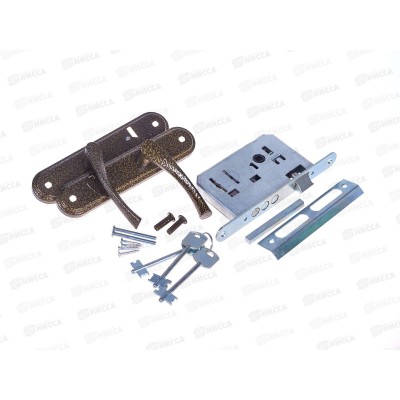 Замок врезной 3В9.1-01 сувальдный бронза Омега 305669