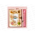 Блокнот дет.+ручка+замочек Basir Мишки в под упак. MC-7477 *1