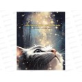 Кн.тел. ФЕН А6, Кот со звёздами 80л тв. обл.,68296/Р  *20