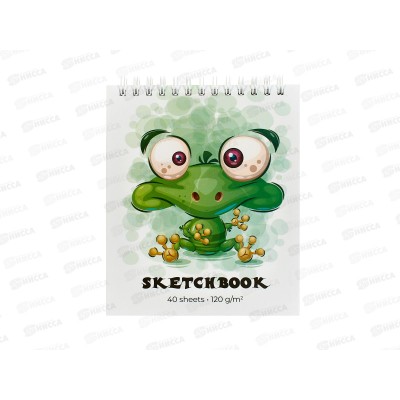 Скетчбук 40л АКАД Лягушонок Sev А6+ EAC-11280  *10/20