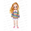 Кукла 30см 2977835 с аксессуарами, 4в. в пакете 14*5*38см