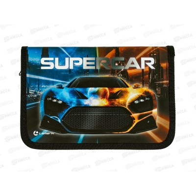 Пенал Lamark Supercar 1отд., 130*200*30мм на молнии 0055 *24