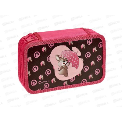 Пенал Lamark Милашка 3отд., 125*205*55мм три молнии 0063 *24 Пенал Lamark Милашка 3отд., 125*205*55мм три молнии 0063 *24