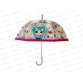 Зонт детский Куклы модницы, r-60см, прозрачный, полуавтомат UM60T-NLOL