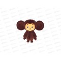 Фигурка Чебурашка 8см, флокированный, коробка FL-BOX
