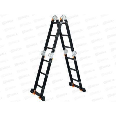 Стремянка алюм.многофункц.4*3 ступ. 12,3кг BLACK LINE STARTUL