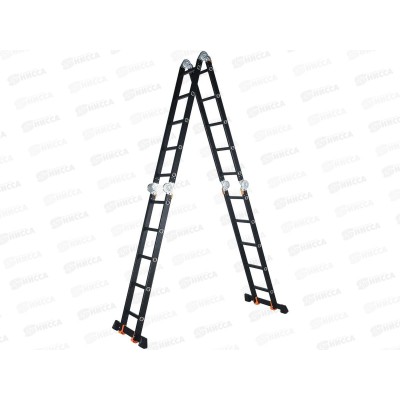 Стремянка алюм.многофункц.4*5 ступ. 15,5кг BLACK LINE STARTUL Стремянка алюм.многофункц.4*5 ступ. 15,5кг BLACK LINE STARTUL