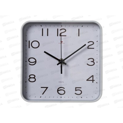 Часы &quot21 Век&quot 1918-007  квадрат Рубин d-19*19см сер. Классика