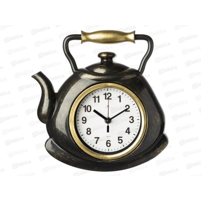 Часы "21 Век" 3129-006 чайник, корп черный с золотом "Классика" Рубин Часы "21 Век" 3129-006 чайник, корп черный с золотом "Классика" Рубин