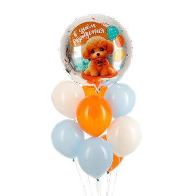 Шар фольга "Собачка" 9шт 10660802 Шар фольга "Собачка" 9шт 10660802