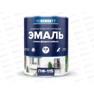 ЭМАЛЬ PROREMONTT  ПФ-115 Бел. глянц  0,9кг до 01.27.