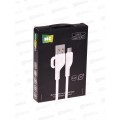 Дата-кабель More USB 2.4A для micro USB K81m ПВХ 1м, белый Дата-кабель More USB 2.4A для micro USB K81m ПВХ 1м, белый