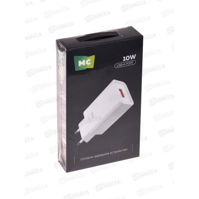З/у сетевое 1USB 2.0A  More choice NC07 белый