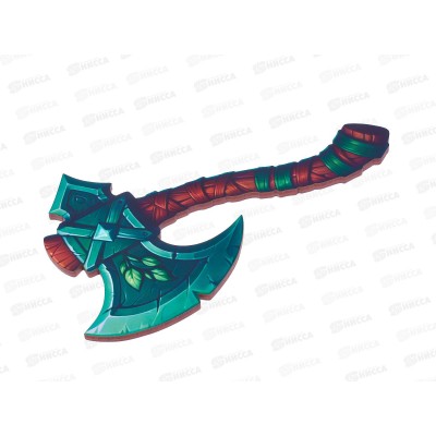 Топор &quotЗеленый лист&quot дерево 14*24см 8339243