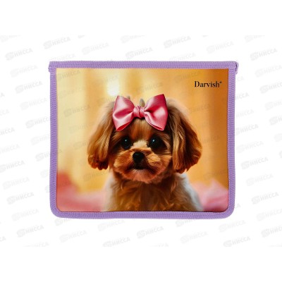 Папка д/тетр. Darvish А5  Милая собачка, молн., DV-14015-15 *20