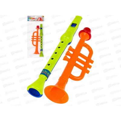 Набор музыкальных инструментов-10 "Веселый оркестр", И-4112 (дудочка, труба) Набор музыкальных инструментов-10 "Веселый оркестр", И-4112 (дудочка, труба)