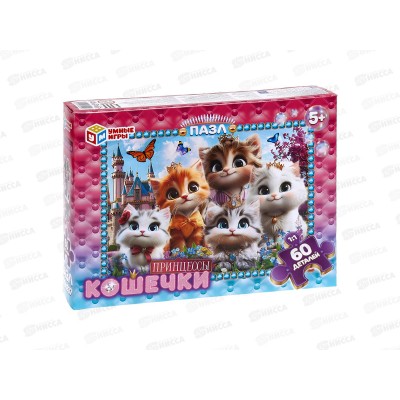 ПАЗ 60 эл. Кошечки Принцессы. &quotУмные игры&quot 34029  *24