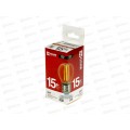 Лампа светодиодная IN HOME LED-ШАР-deco 15Вт E27 4000К 1435Лм прозрачная *50
