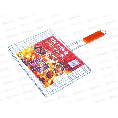 Решетка для гриля барбекю прямоуг плоская 28*22*41см сталь LH923-1