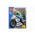 Конструктор "ГОРОД МАСТ" Полицейский на мотоцикле, 42дет. 30078-XJ