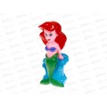 Игрушка пластизоль для ванны Русалочка, в сетке, YF-134R-PVC1-LK