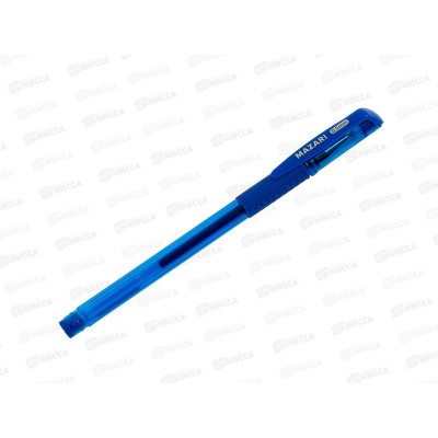 Ручка гел. MAZARI Cielo 0.5мм, п/прозр.корп., синяя. M-5827-70 *12/144