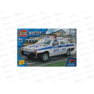 Конструктор &quotГОРОД МАСТ&quot Ваз-21099, полиция, 40дет. 30058-CY