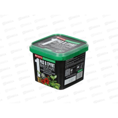 Bona Forte НАНОУДОБРЕНИЕ сухое гранулированное пролонгированное для коматных растений, рассады, саженцев, теплиц и грядок ведро 1л *12