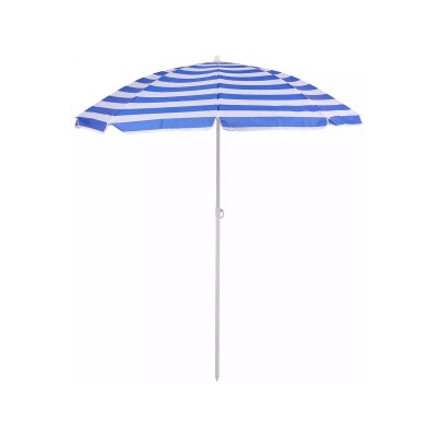 Зонт пляжный d-170см высота 185см blue-white RUSH WAY, 437469 *12  гб