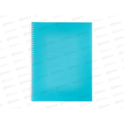 Тетрадь 80л кл. Hatber А4 Premium. Pastel незабудка, пластиковая обложка,  греб.  05025 *2/20