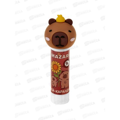Клей карандаш MAZARI Капибара,  9г, М-5683 *16/240 Клей карандаш MAZARI Капибара,  9г, М-5683 *16/240