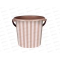 Ведро 10л "Сиеста" полоска фраппе ВР-1946 *10 Ведро 10л "Сиеста" полоска фраппе ВР-1946 *10