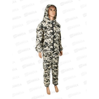 Костюм МАСКХАЛАТ, бязь, лето (52-54, 170-176) серый Пиксель СЗМG0301