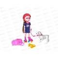 Кукла малышка Miss Kapriz MK53856 на роликах с собакой FCJ1360589 в пакете Кукла малышка Miss Kapriz MK53856 на роликах с собакой FCJ1360589 в пакете
