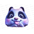 Подушка декоративная мордочка Панда 30см МТГ01107 Levatoys в пак.