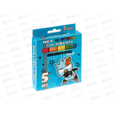 Мел CENTRUM  5цв д/асфальта Bad Badtz Maru, 72026*60 Мел CENTRUM  5цв д/асфальта Bad Badtz Maru, 72026*60