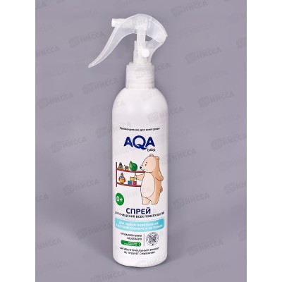 AQA baby Спрей для очищения всех поверх в детской антибак 300мл *6 AQA baby Спрей для очищения всех поверх в детской антибак 300мл *6
