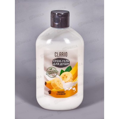 Clario Крем-гель для душа Банан и сливки мягкое очищение 400мл *5 Clario Крем-гель для душа Банан и сливки мягкое очищение 400мл *5