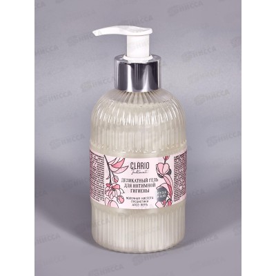 Clario Мягкий освежающий гель для интимной гигиены с молочной кислотой и трег 295мл *6