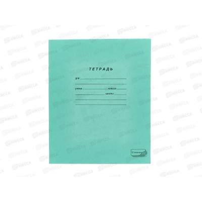 Тетрадь 12л кл. ПЗБМ зел.обложка,019995*300