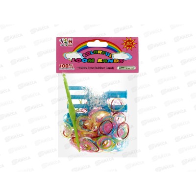 Украшения и аксессуары-набор &quotМодница&quot 41207 резиночки для плетения цветные с крючком и рогаткой 100753586/866