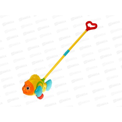 Каталка на палочке &quotРыбка&quot микс 1001980