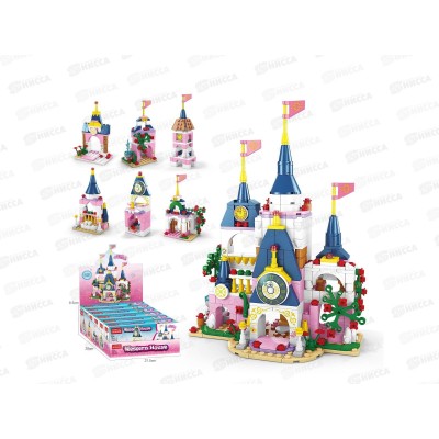 Конструктор "Волшебный замок" 6в1, 63-93 деталей, 1002818