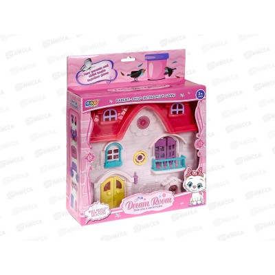Кукольный домик &quotDream room&quot 2 куклы, мебель 9 предмитов, 1000181