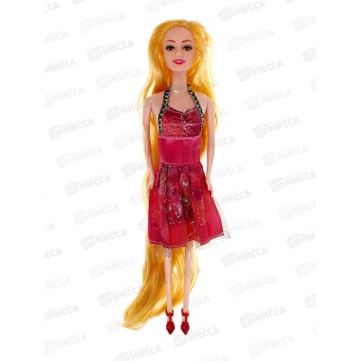 Кукла-модель 29см с длинными волосам, 4в, 1000025